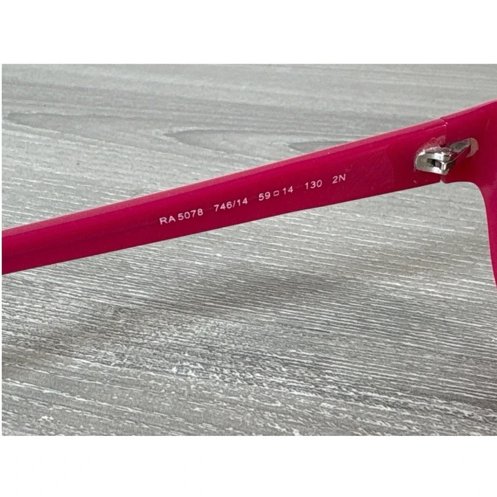 Ralph Lauren RA5076 Hot Pink Butterfly Sunglasses Brown Lens 748/14 59-14 130 2N